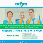 Three smiling ACGM cleaners giving thumbs up in a professional setting